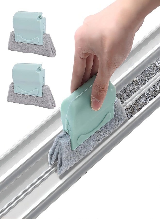 Radhehul 1&1 Combo of Window Groove Frame Cleaning Brush& Dust Cleaning Brush for Window Slot Keyboard with Mini Dustpan Door Track Cleaning Tool for All Corners Edges Gaps(Multicolour) - Image 1